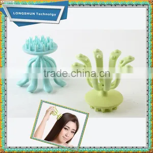 Dahoc New Special Promotional Hand Held Octopus Head Massager Bush Comb thumbnail-2