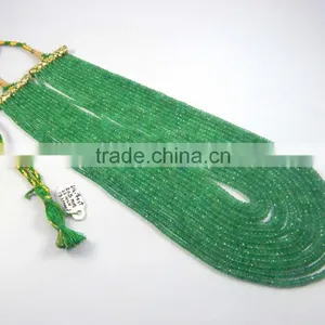 Beautiful Multi Strand Topa Quality Emerald Beads Neacklacer Antique Look 13 Strand Necklace thumbnail-3