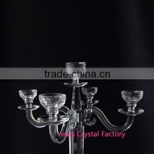 Tall Wedding Centerpiece Crystal Candelabra Hot Sell Table Flower Candelabra thumbnail-2