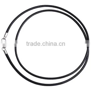 Waxed Braided Cotton Cord Necklace in Stock thumbnail-1