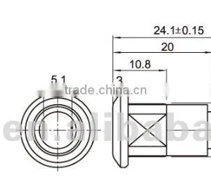 Metal 12mm Key Lock Switch On/off,12mm Metal Security Key Switch Key Operated Switch thumbnail-3