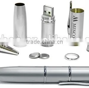 Cheap Pen Usb Flash Drive, Custom Laser Pointer Usb Pen 8GB, Metal Usb Flash Drive Pen thumbnail-5