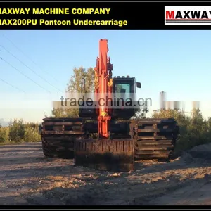 2015 China Cheap MAX200PU Amphibious Pontoon Undercarriage for HITACHI, KOBELCO, DOOSAN, CE, ISO, SGS, CCC Certificates thumbnail-6