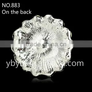 Round Shape Prong Setting Colorful Rhinestone of Garment Accessory for Children Frocks Designs-883 thumbnail-3