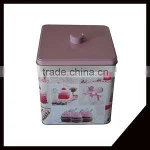 Colorful Elegant And Small Cookie Tin Box Storage Box For Food thumbnail-1
