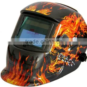 Skull Flame Industrial Face Shield thumbnail-1