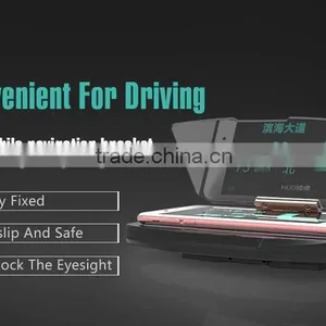 Universal Folding Mobile GPS Navigation Bracket HUD Head Up Display For Smart Phone Car Mount Stand Phone Holder Safe Adsorption thumbnail-3