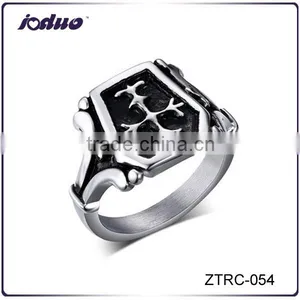 Men Jewelry Punk Style Fashion Cross Design Ring 2016 thumbnail-1