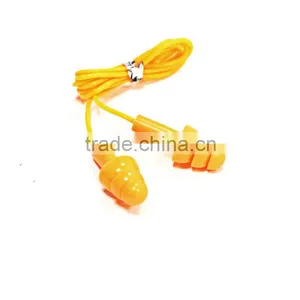 Corded Silicon Material Custom Ear Protectors Earplugs With Plastic Package thumbnail-4