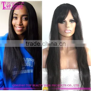 Hot Selling Long Straight Hair Wig Real Brazilian Full Lace Wigs Human Hair thumbnail-1