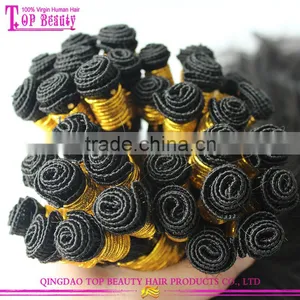 Hot!!! Wholesale Unprocessed Human Hair Wavy 100%hand Tied Virgin Indian Remy Hair Weft thumbnail-6