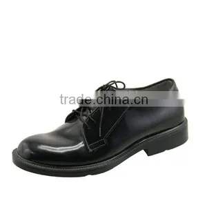 Officer Dress Shoes Men's and Women Leather Casual Shoes Black Tactical Shoes Office Shoes thumbnail-1