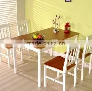 Simple New Design Solid Wood Dining Table and Solid Wood Chair thumbnail-1