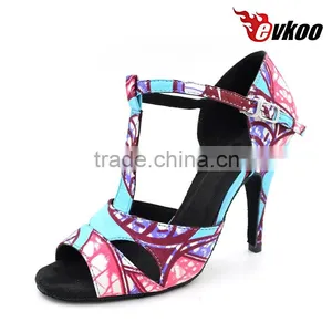 Evkoodance 10cm High Heel Dance Shoes Latin Women thumbnail-1