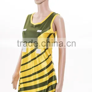 OEM Csustom Netball Dresses A-line Netball Dress Modern Black Netball Dress thumbnail-2