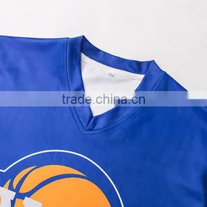 Sublimation Cheap Long Sleeve Training Shirt Basketball Shirt thumbnail-4
