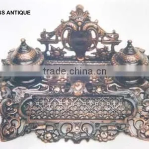 Ink Stand Brass Antique thumbnail-1