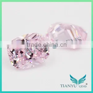 Wholesale Gems Synthetic Heat CZ Stone L-Pink Cushion Cut Loose Cubic Zirconia Price thumbnail-5