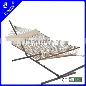 Polyester Rope Portable Hammock With Bars thumbnail-1