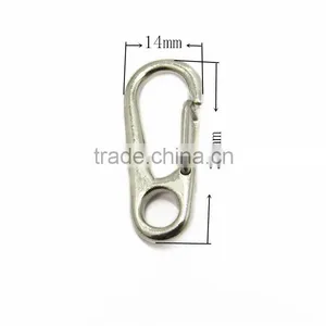 Silver Metal Snap Hook And Eye KeyChain Hook thumbnail-2