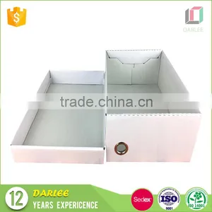 China Supplier Corrugate Paper White Luxury Folding Custom Shoe Box thumbnail-4