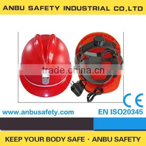 CE 0121 Red Construction Work Safety Helmets With a Sweatband Inside thumbnail-1