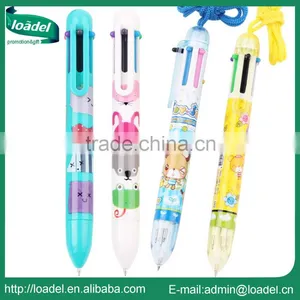 Promotion Plastic 6 Color Pen thumbnail-1
