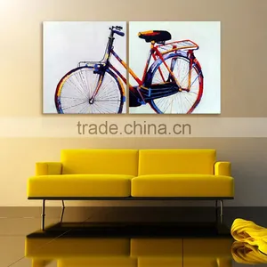 New Designs Abstract Oil Paintings Bycicle thumbnail-6