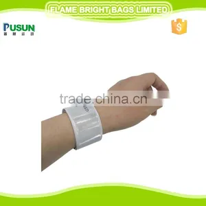 Colorful PVC Road Safety Reflective Wristband thumbnail-4