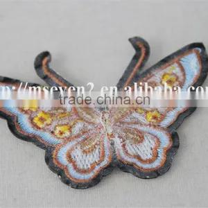 Hot Design Colorful Small Butterfly Valve Appliques Knitting Patch Accessories Embroidery thumbnail-5