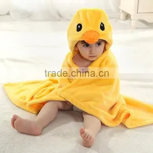 Yellow Egyptian Flannel Fleece Baby Bathrobe thumbnail-5