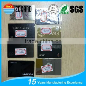 Custom CMYK Offset Printing Aluminum Metal Business Card thumbnail-6