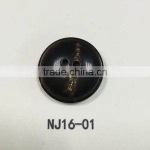 4 Holes Real Natural Buffalo Horn Buttons thumbnail-1