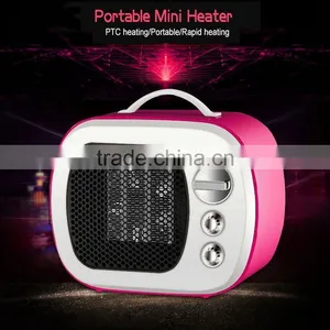 2017 Hot Sale Table 500W Mini Fan Heater thumbnail-2