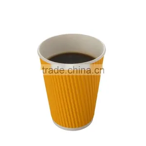 Design Custom Coffee Cupsleeves,disposable Printed Paper Coffee Cup thumbnail-4