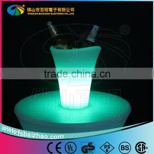Plastic Battery Operated Illuminated LED Ice Bucket thumbnail-1