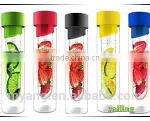 BPA FREE Fruit Infuser 700ml Tritan Cheap Infusion Water Bottles,food Grade Plastic Sports Bottle, Fruit Juicer Bottle thumbnail-2