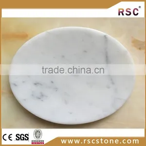 Small White Carrara Marble Salad Bowls thumbnail-1