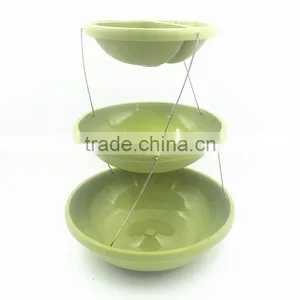 Plastic 3 Tier Fruit Tray, Sushi Divider Plate With Stealth Magnet Parts Fold thumbnail-2