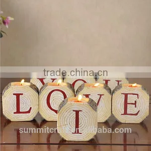 Resin Letter Candle Holders Party Decoration Decorations Wedding thumbnail-2