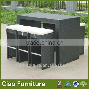 6 Seaters Modern Outdoor Rattan Wicker Bar Furniture thumbnail-1
