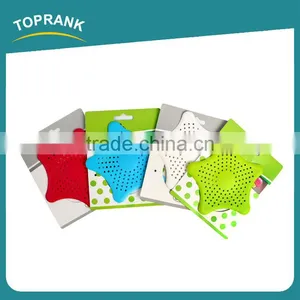 Toprank New Cute Home Living Floor Drain Hair Stopper Bath Catcher Sink Strainer Sewer Filter Plastic Shower Drain Cover thumbnail-2