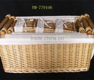 High Quality Willow Craft Wicker Basket in Home Garden thumbnail-1