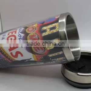 16oz Double Wall Insert Paper Promoition Plastic Coffee Mug DIY Can Change Paper Mug thumbnail-3