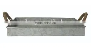 2017 Antique Galvanized Serving Tray thumbnail-1