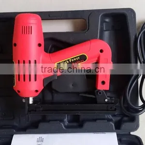 1500w 8016 Lower Noise Handheld Electric Brad Nail Crown Stapler Gun Portable Electric Nailer Gun thumbnail-6
