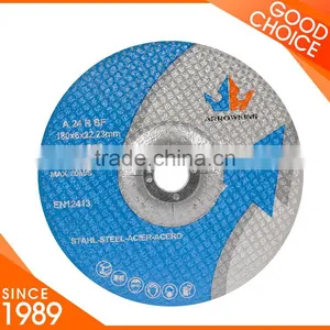 7"(180x6x22.2mm) Depressed Center Resin Bonded Reinforced Grinding Wheel For High Grade Steel thumbnail-1