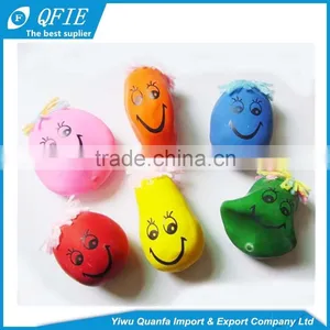 High Quality 3cm 4.5cm Rubber Soft Smile Flexible Face Doll Toy for Coin Operated Machine thumbnail-2