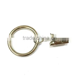 ID30mm & OD37mm Rod Ring With Clip Hanging / A Ring With A Clip / Iron Curtain Ring With Clip thumbnail-6