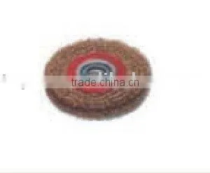 Steel Wire Bench Grinder Brushes With Red and Brown Color thumbnail-1
